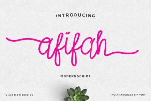 Afifah Script: A Friendly Handwritten Font for Modern Creatives