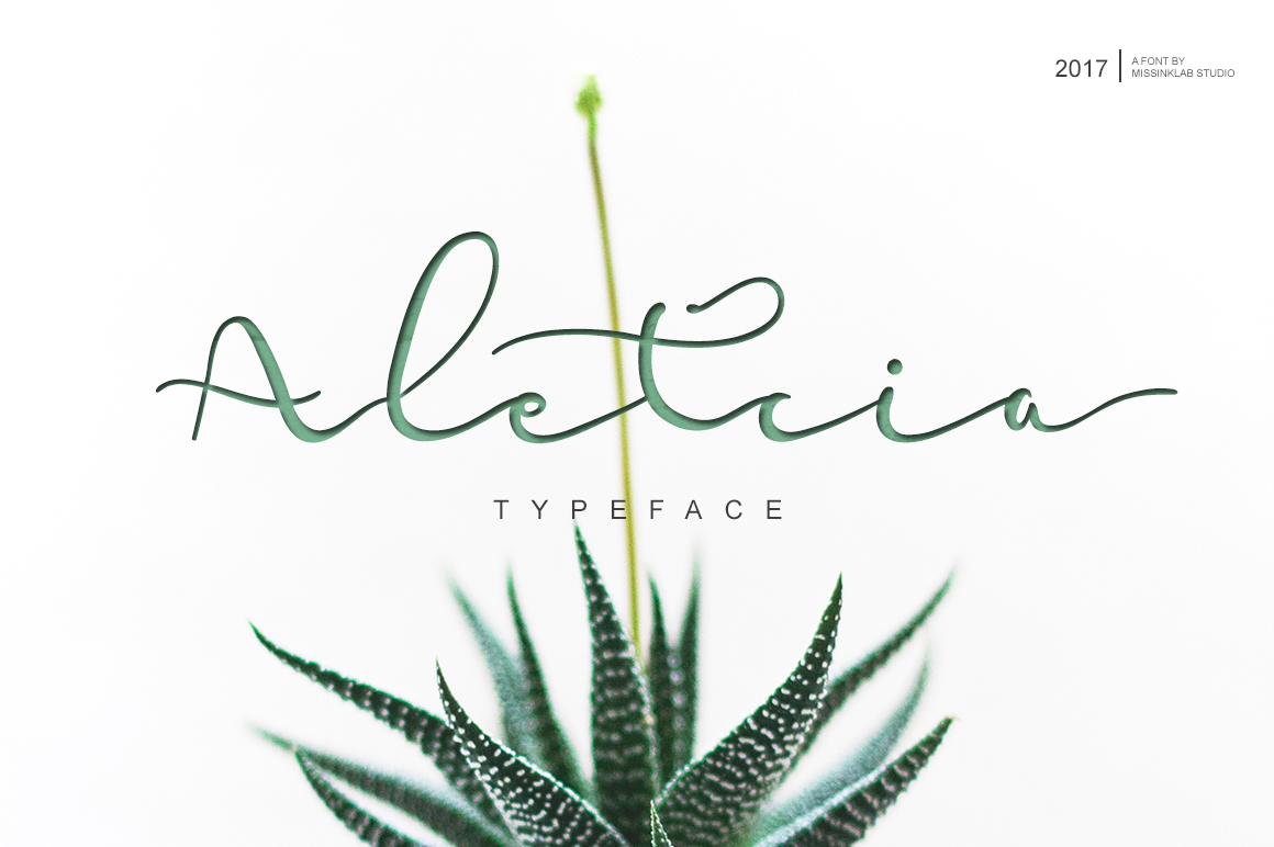 Aletcia: A Modern Handwritten Script Font with Elegance