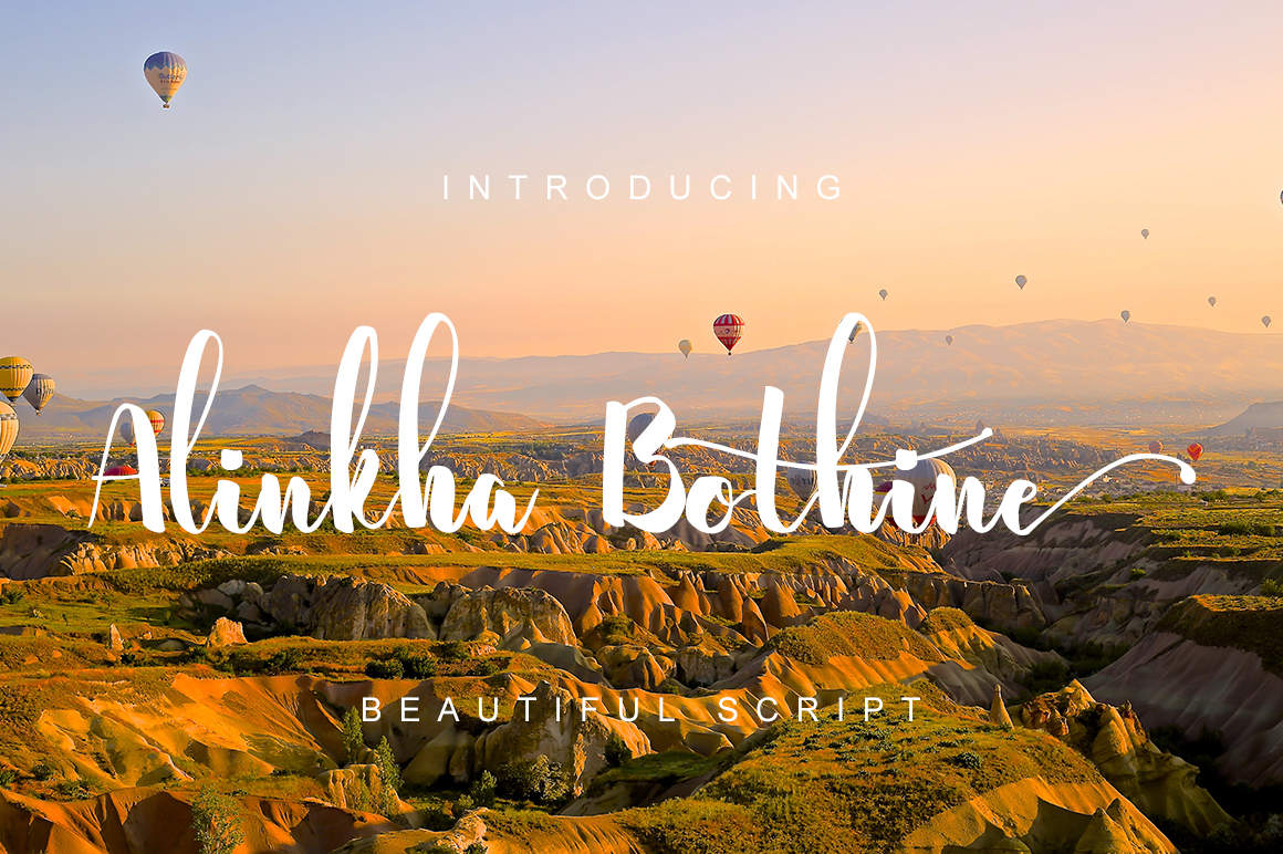 Alinkha Bothine: A Handmade Script Font for Classic Design Projects