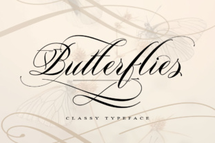 Butterflies: A Classical Calligraphy Font for Thoughtful Projects
