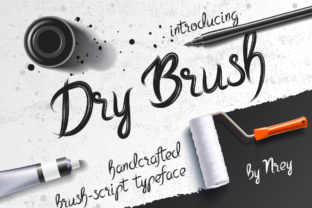 Dry Brush: A Hand-Lettered Font with Grit and Presence