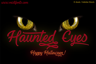 Haunted Eyes: An Eerie Font for Halloween Projects