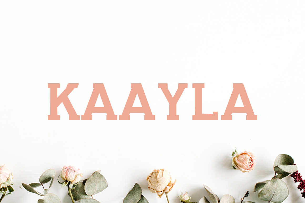 Kaayla: A Slab Serif Font Worth Considering for Print and Digital Design