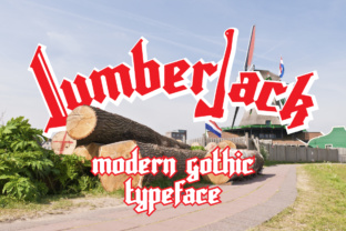 Lumberjack: Modern Gothic Typeface for Designers