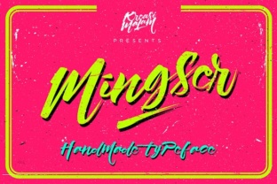 Mingser: A Handmade Calligraphy Font for Intentional, Playful Design
