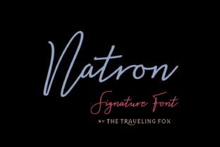 Natron: The Monoline Signature Font That Blends Professionalism with Personality