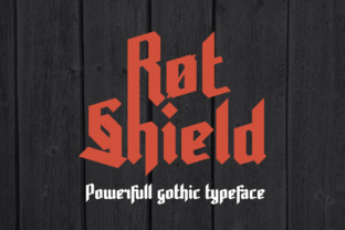 Rot Shield: A Classic Gothic Typeface for Design