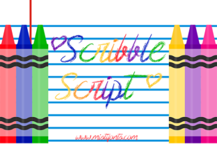 Scribble Script: Crayon-Inspired Font for Creative Projects