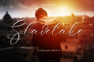 Slavelake: A Modern Calligraphic Script Font for Thoughtful Design